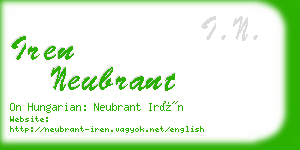 iren neubrant business card